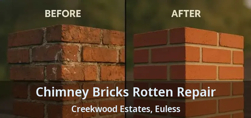 Chimney Bricks Rotten Repair Creekwood Estates, Euless - TX
