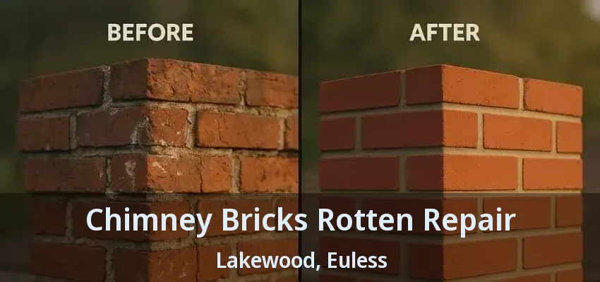 Chimney Bricks Rotten Repair Lakewood, Euless - TX