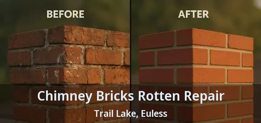 Chimney Bricks Rotten Repair Trail Lake, Euless - TX