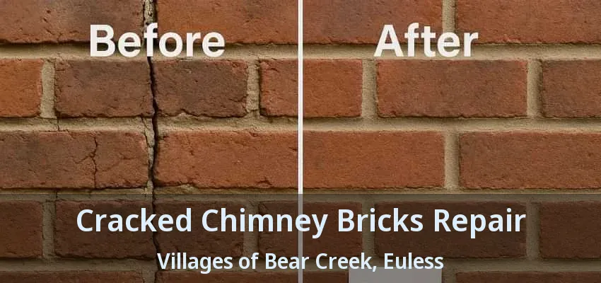Cracked Chimney Bricks Repair Villages of Bear Creek, Euless - TX