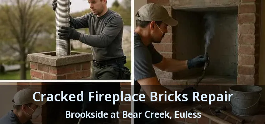 Cracked Fireplace Bricks Repair Brookside at Bear Creek, Euless - TX
