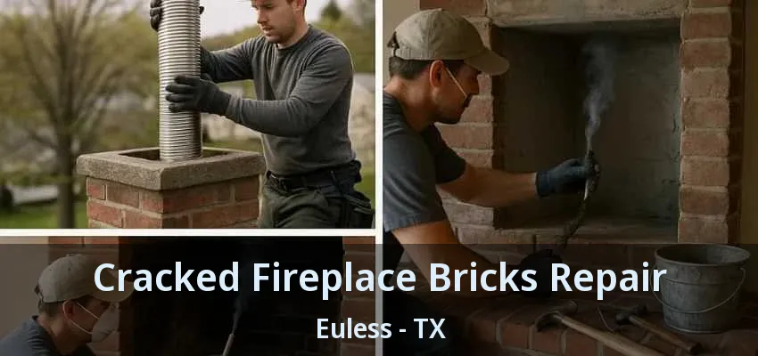 Cracked Fireplace Bricks Repair Euless - TX