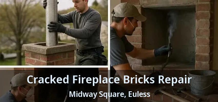 Cracked Fireplace Bricks Repair Midway Square, Euless - TX