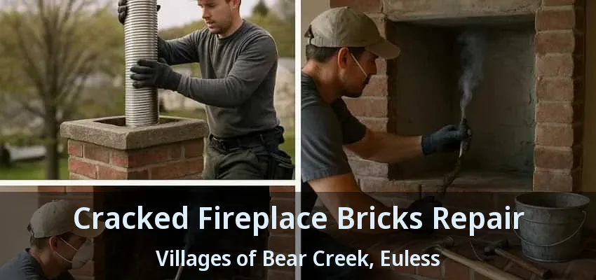 Cracked Fireplace Bricks Repair Villages of Bear Creek, Euless - TX