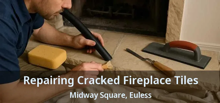 Repairing Cracked Fireplace Tiles Midway Square, Euless - TX